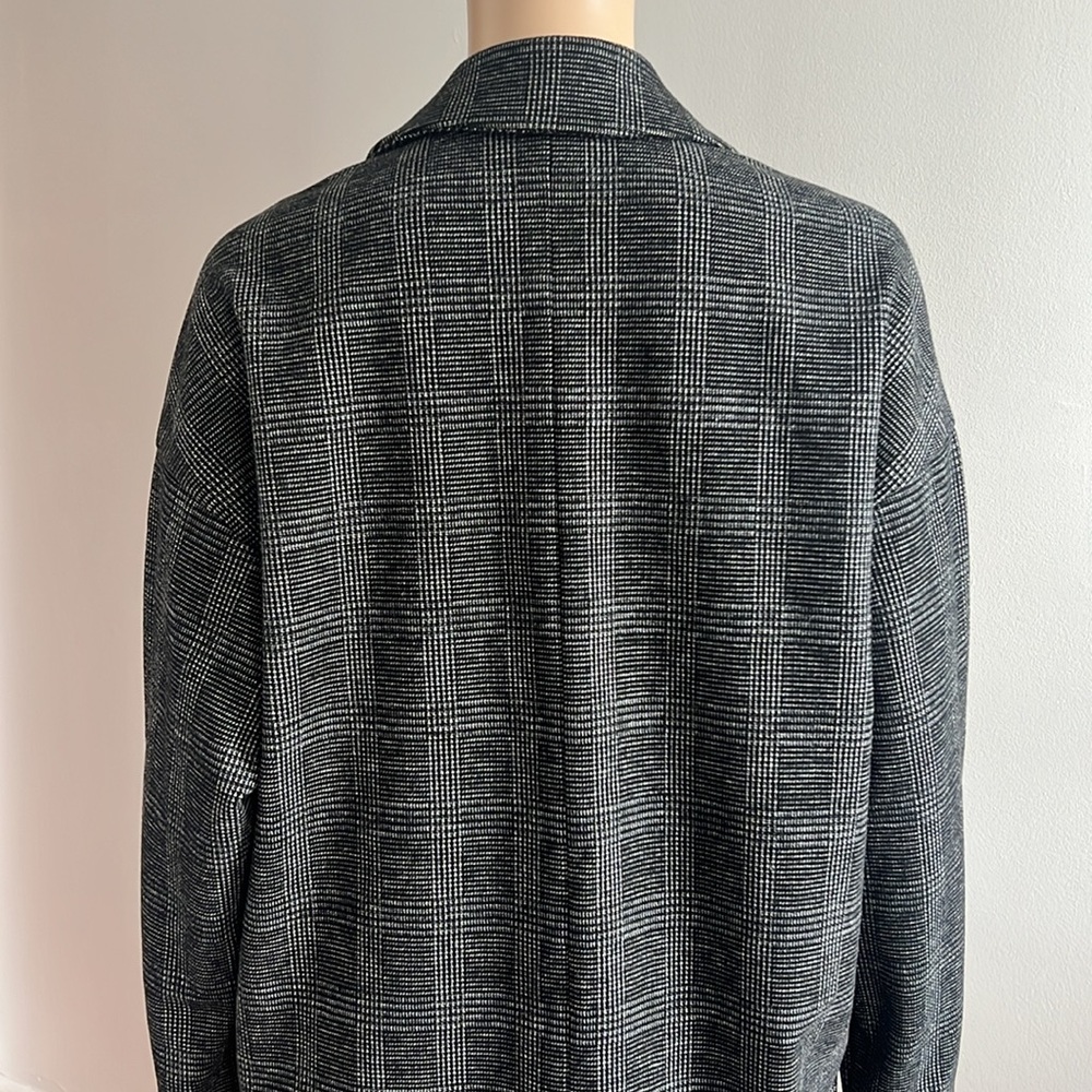 Madewell Glen Plaid Oversize Knit Blazer Size M - Picture 11 of 15